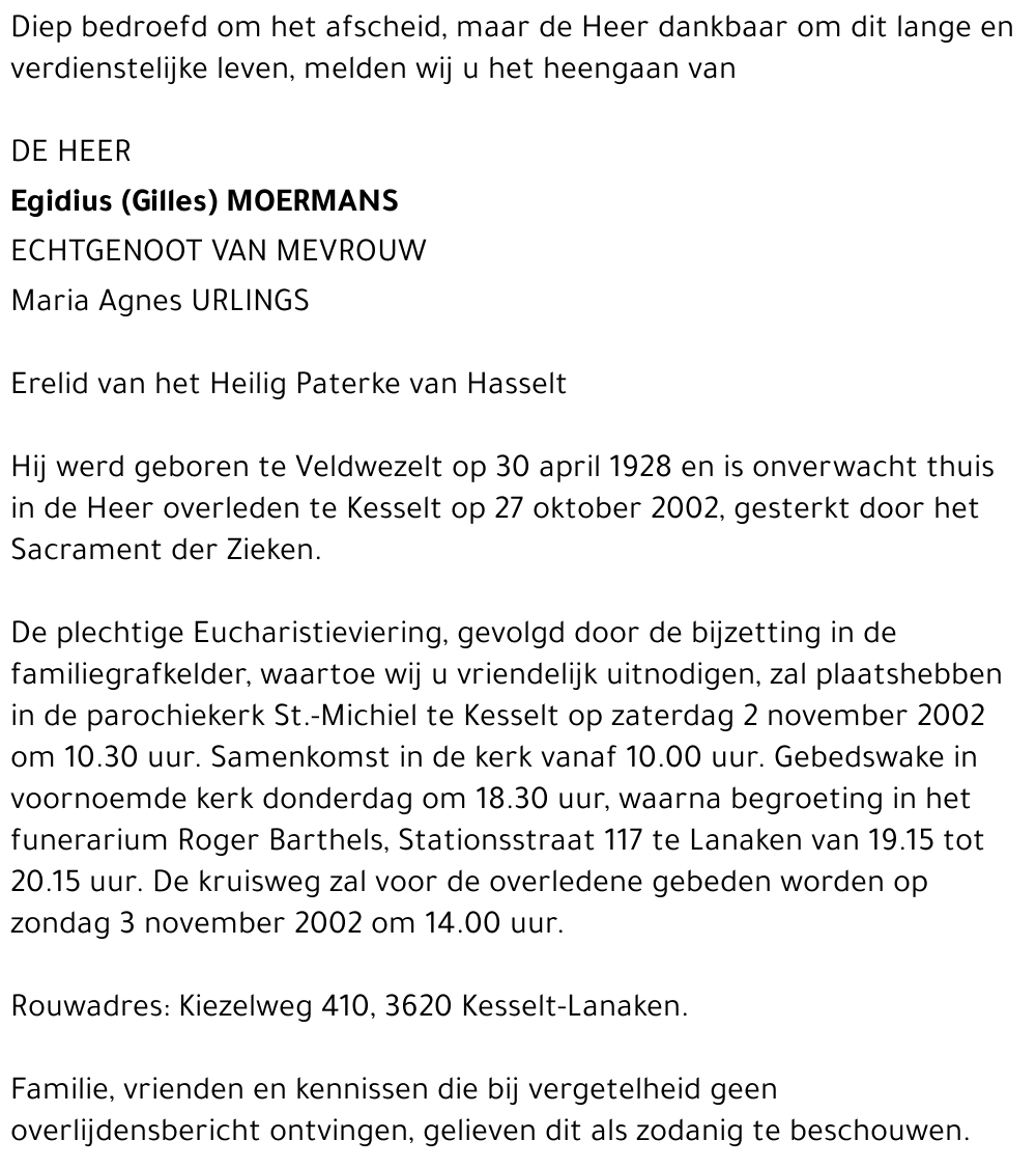 Egidius (Gilles) Moermans