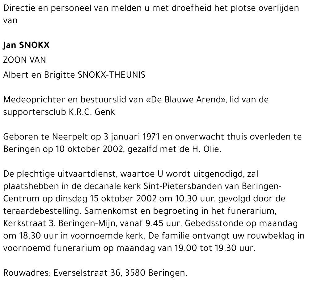 Jan Snokx