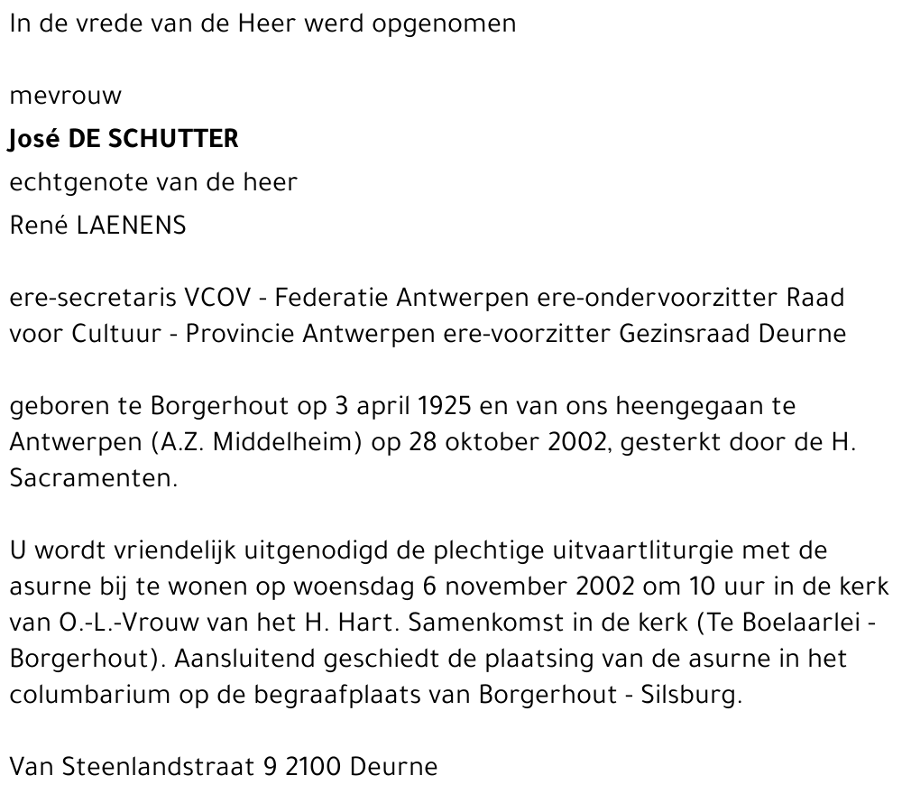 José De Schutter