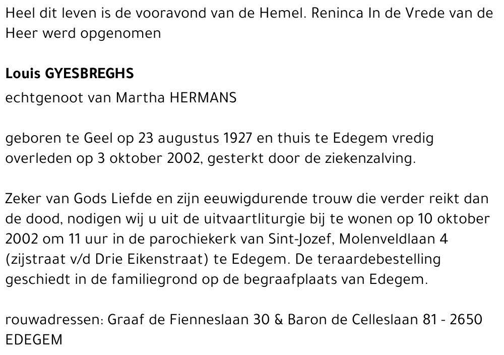 Louis GYESBREGHS