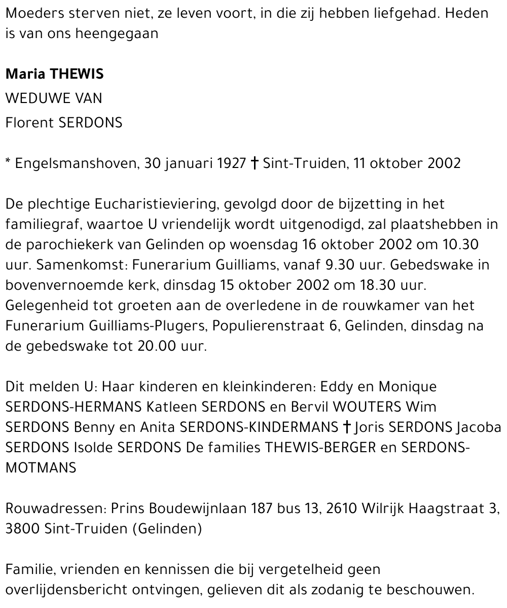 Maria Thewis
