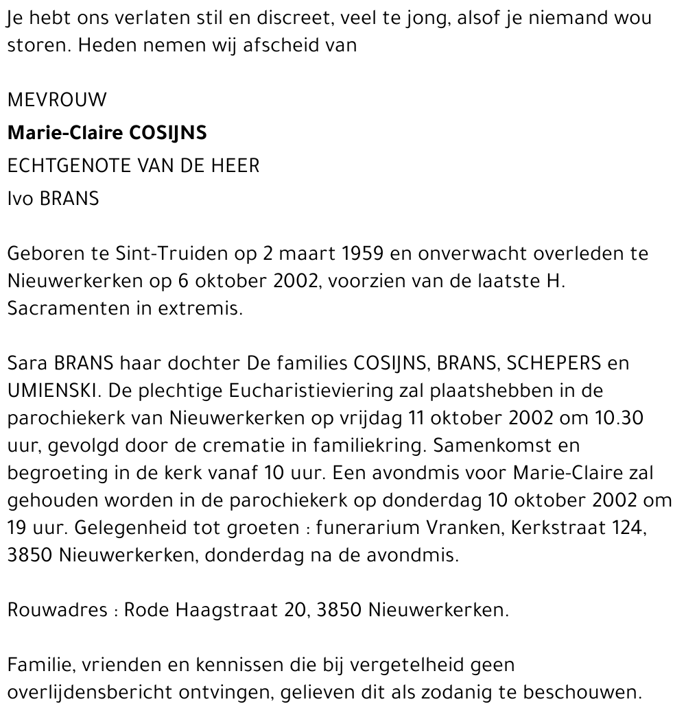 Marie-Claire Cosijns