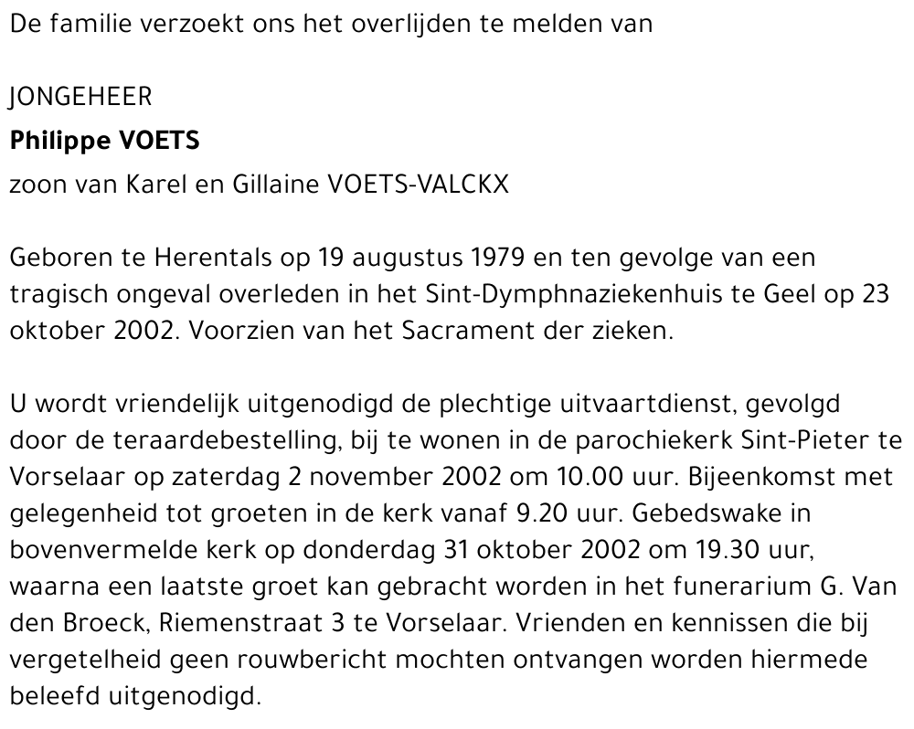 PHILIPPE VOETS