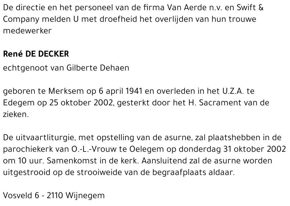 René De Decker