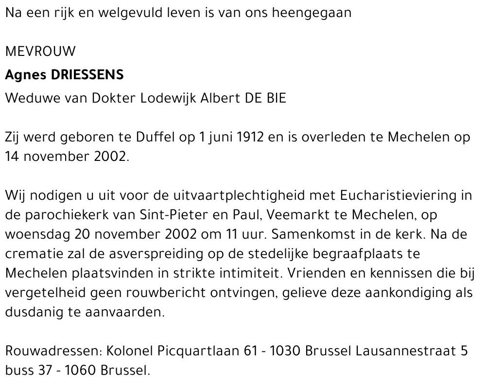 Agnes Driessens