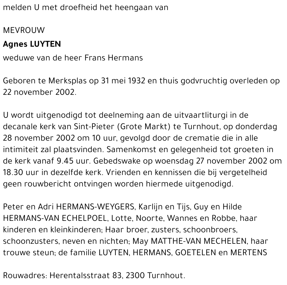 AGNES LUYTEN