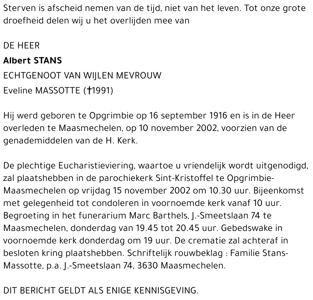 Albert Stans
