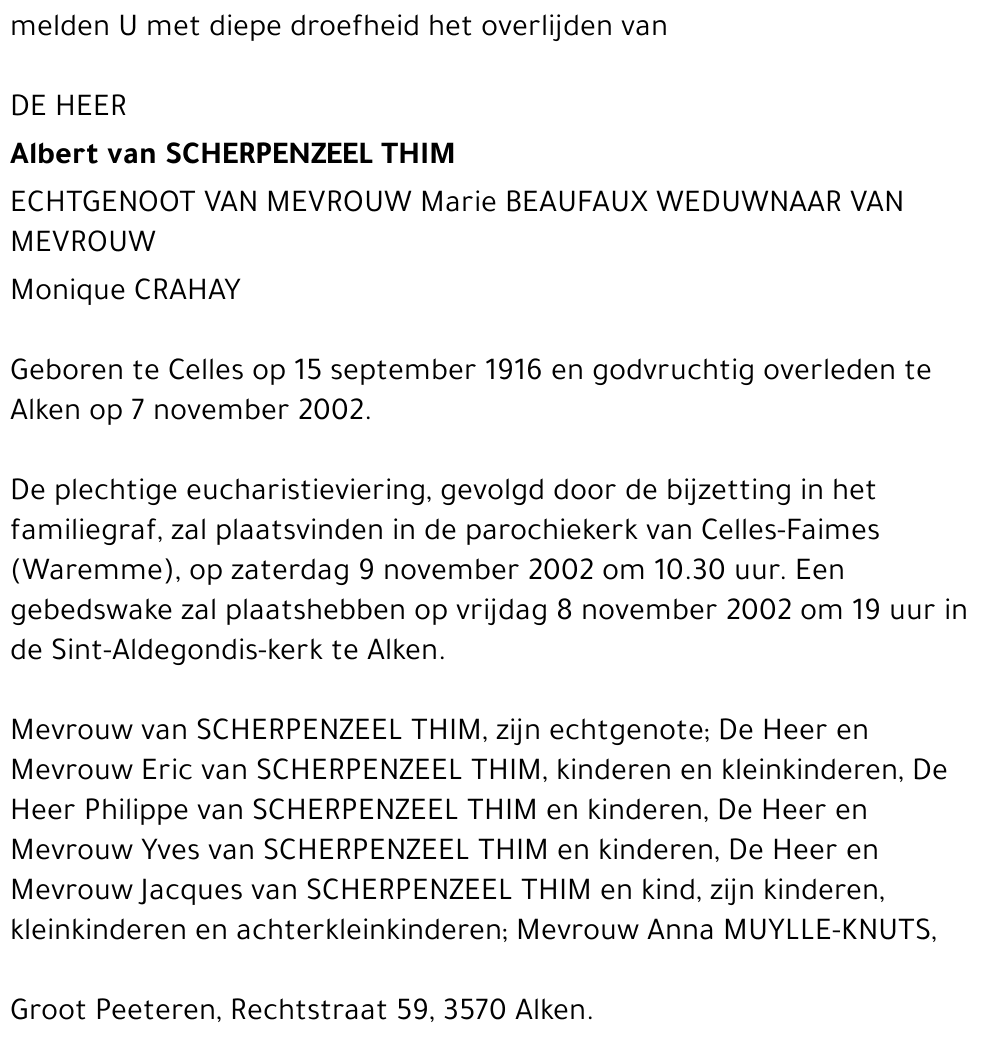 Albert van Scherpenzeel Thim