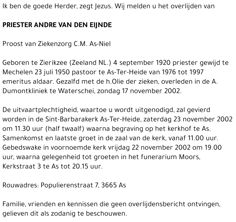 André van den Eijnde