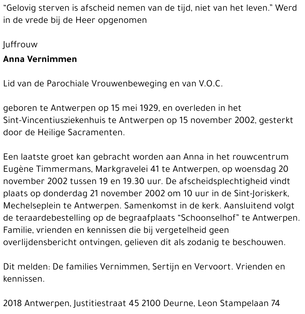 Anna Vernimmen