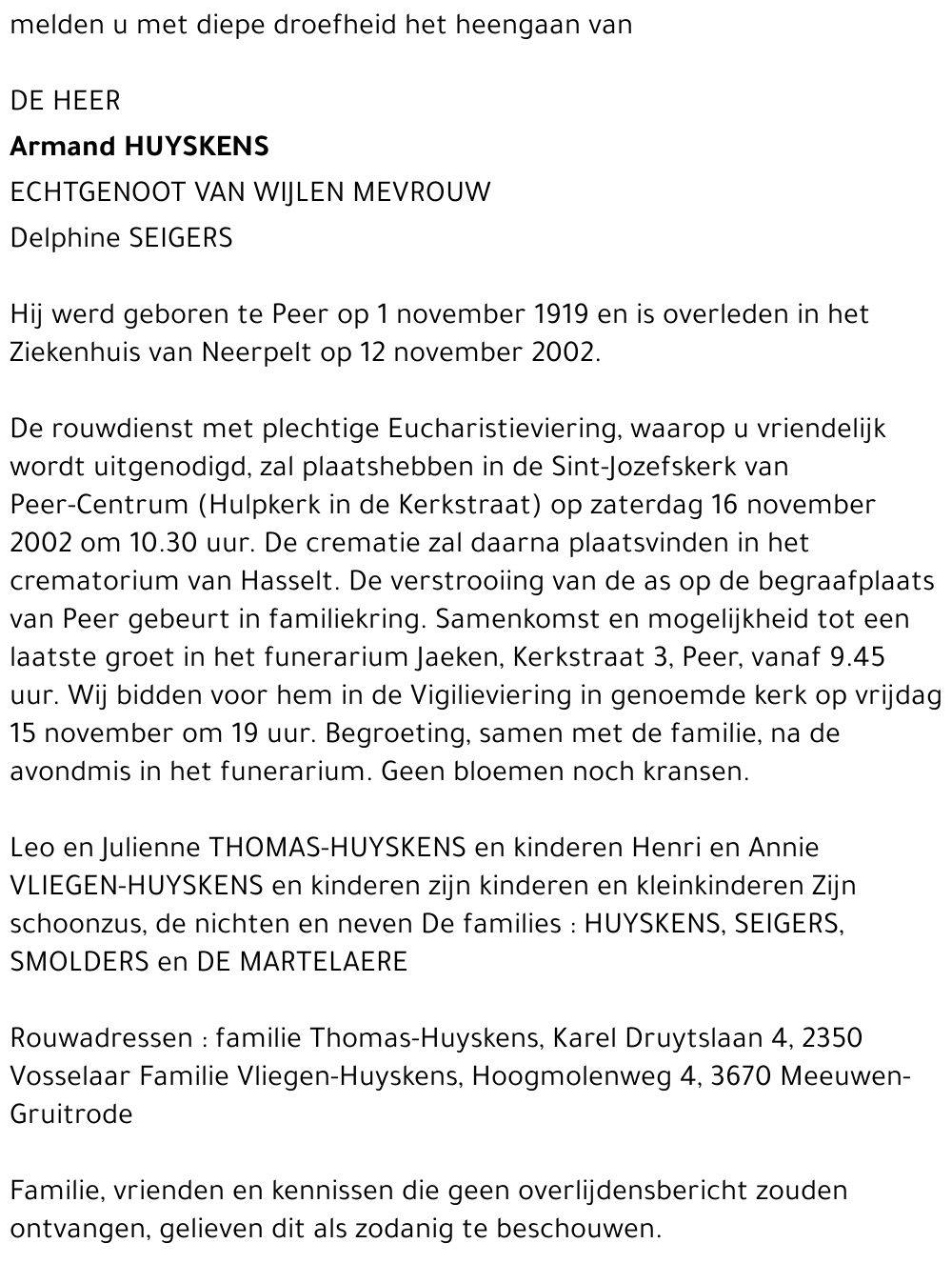 Armand Huyskens