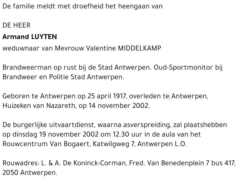 ARMAND LUYTEN
