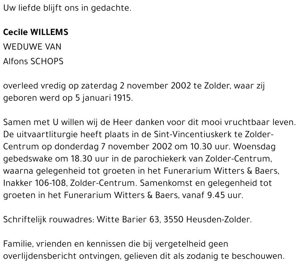 Cecile Willems