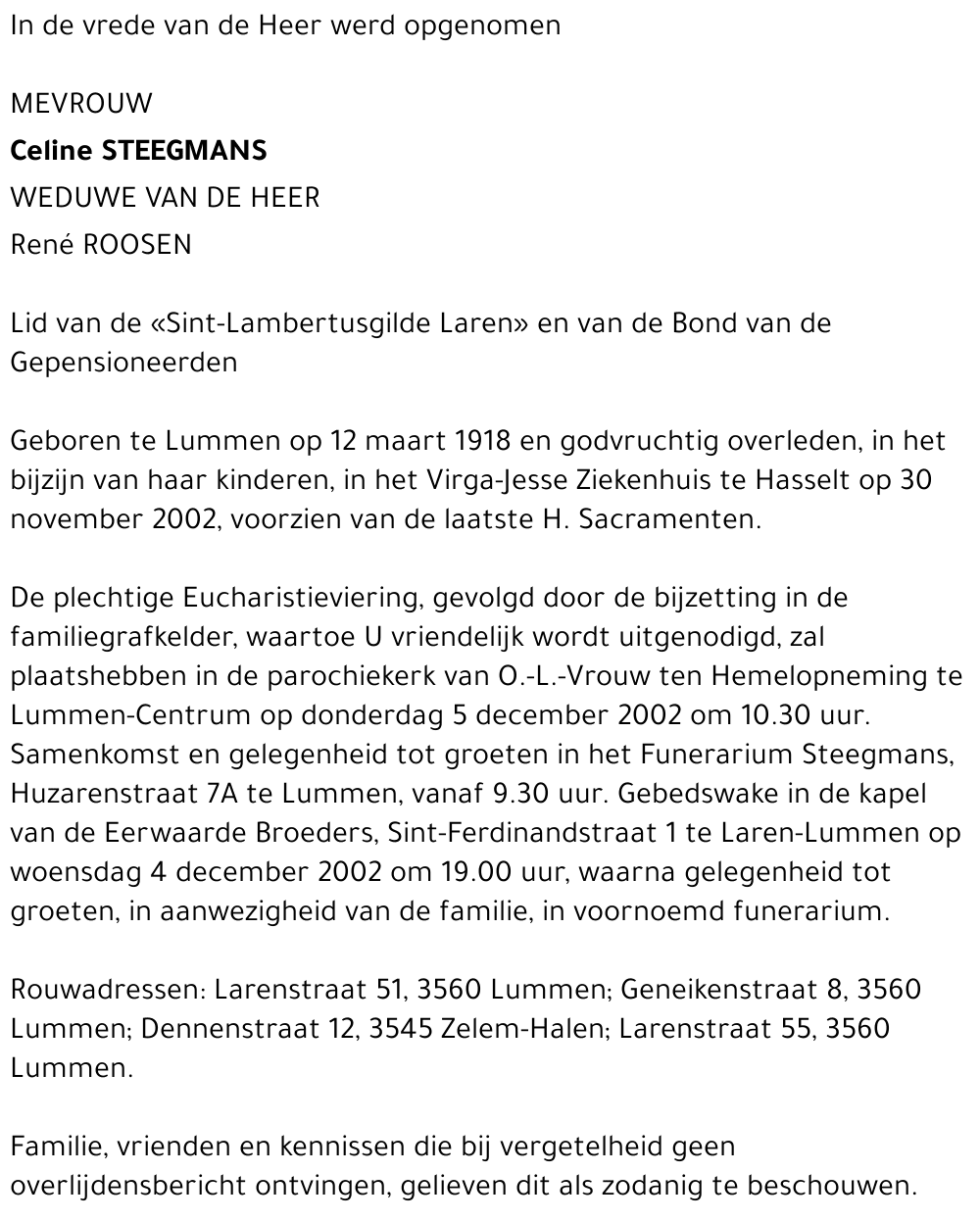 Celine Steegmans