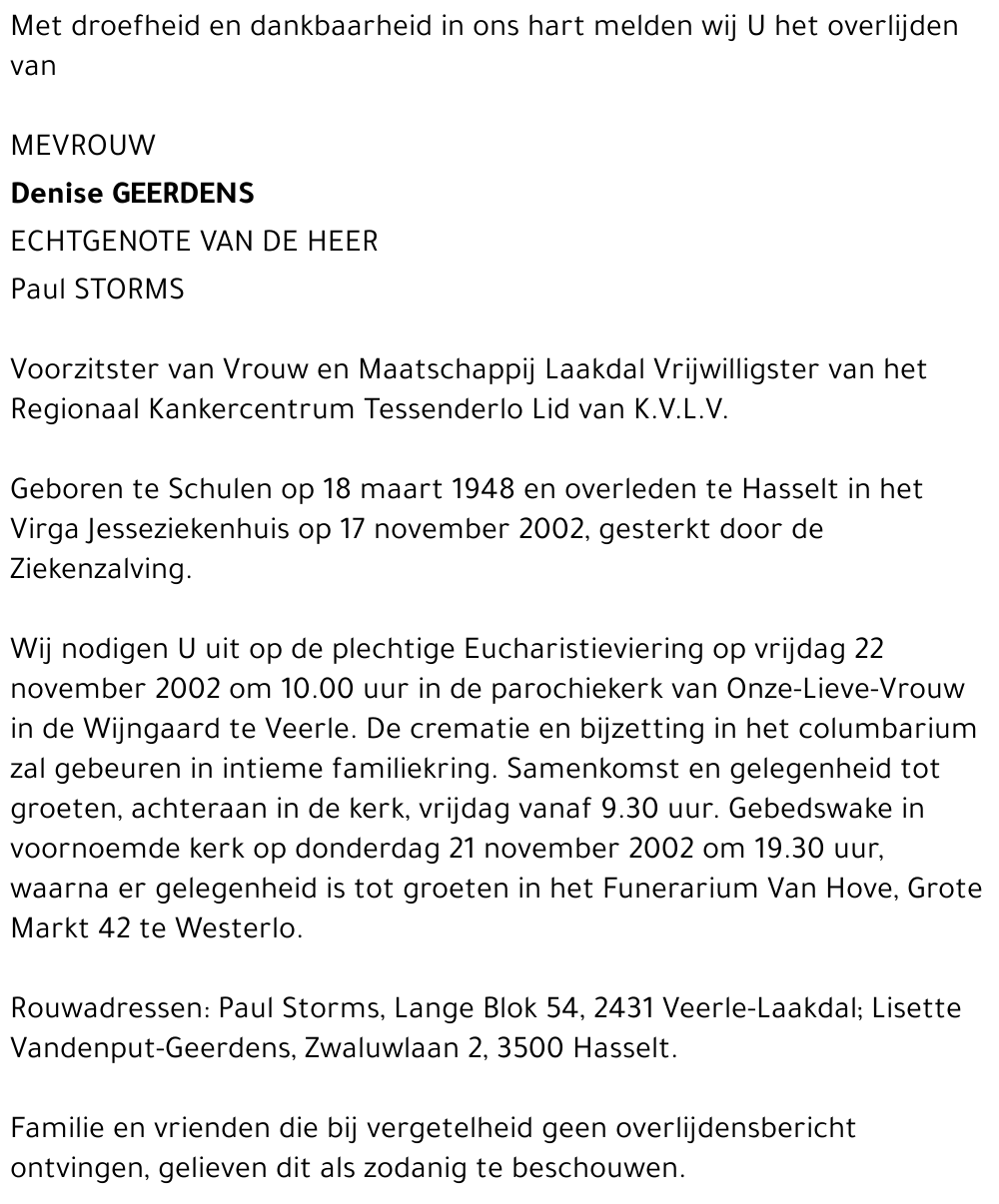 Denise Geerdens