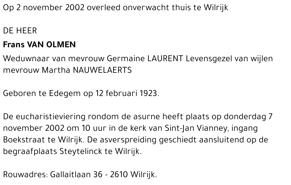 Frans Van Olmen