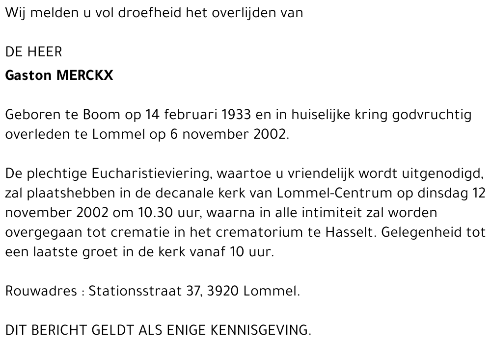 Gaston Merckx