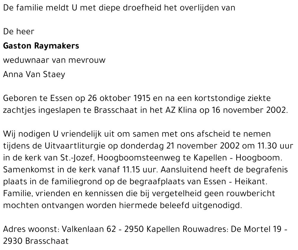 Gaston Raymakers
