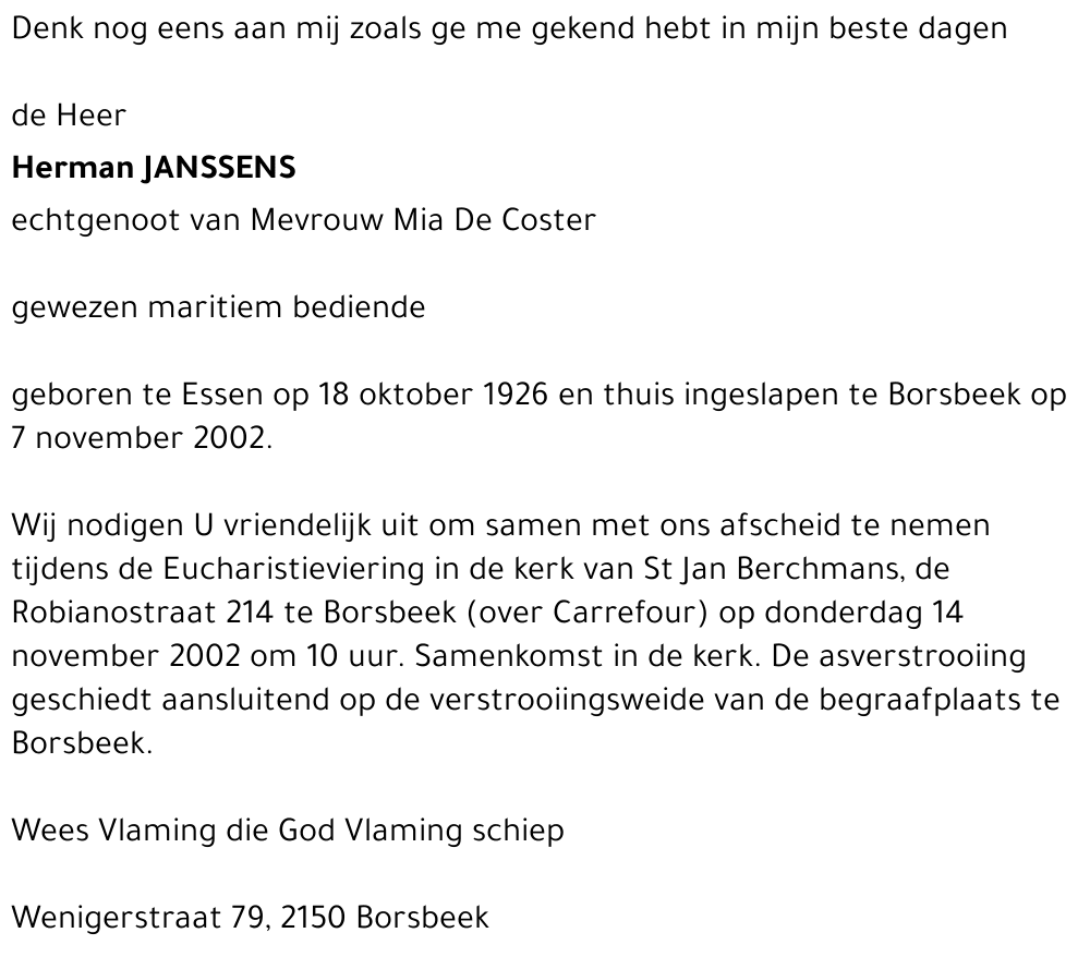Herman Janssens