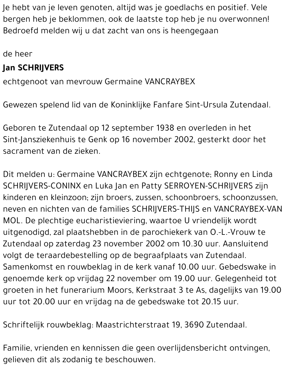 Jan Schrijvers