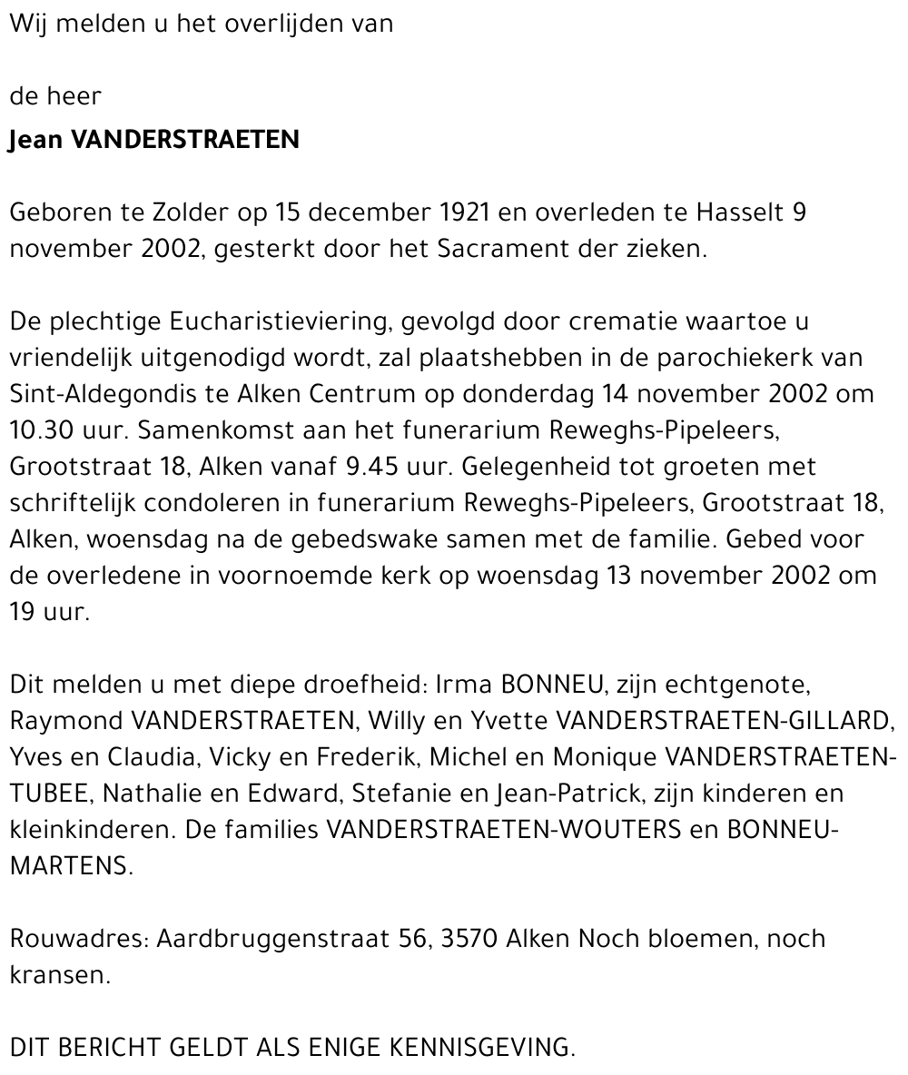 Jean Vanderstraeten