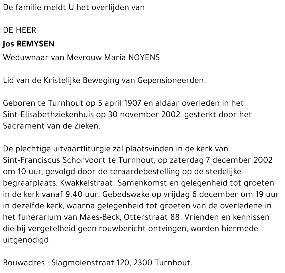 Jos Remeysen