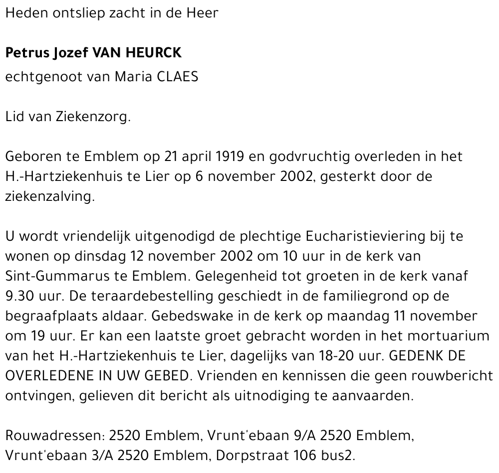 Jozef Van Heurck
