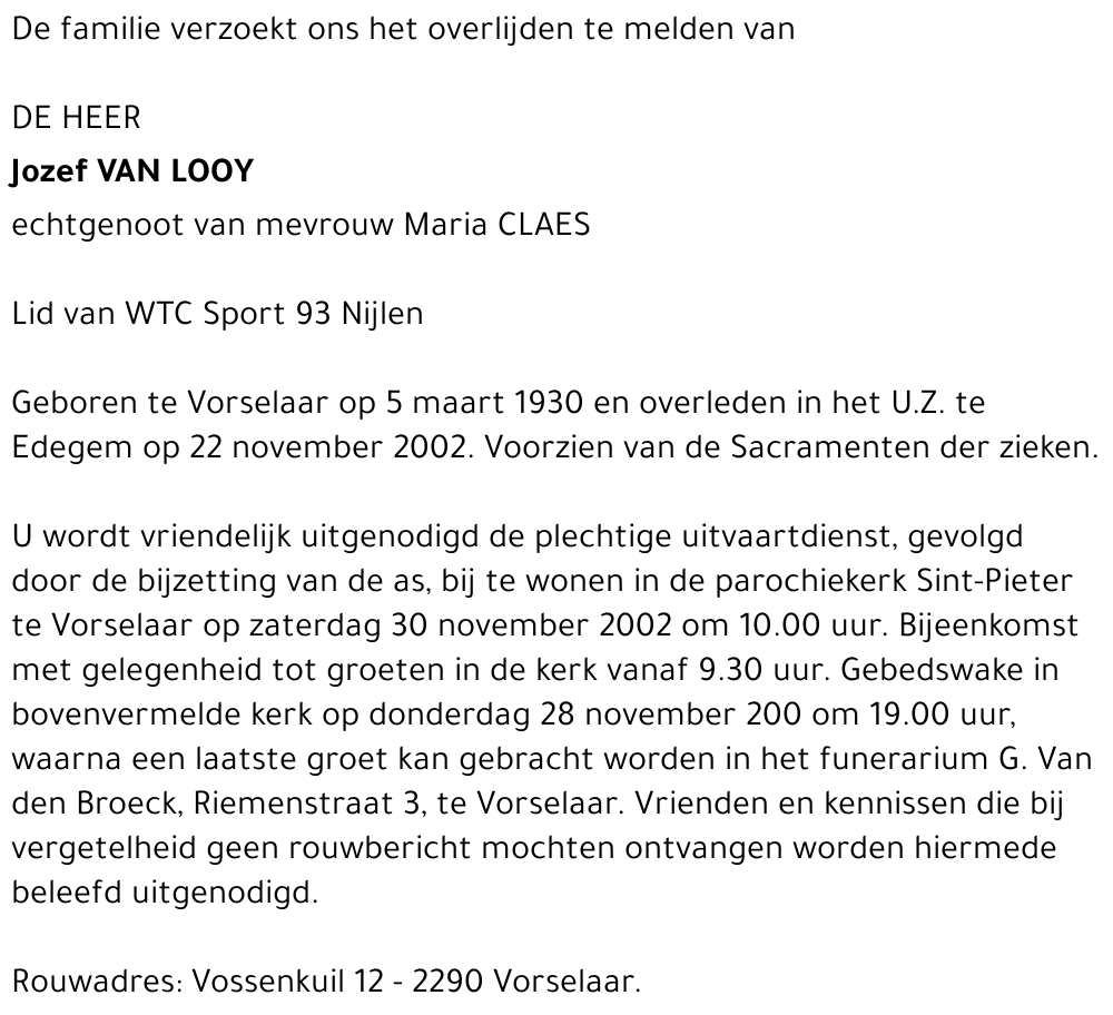Jozef Van Looy