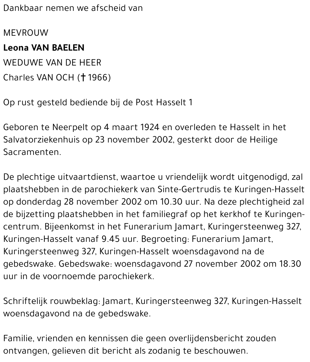 Leona Van Baelen