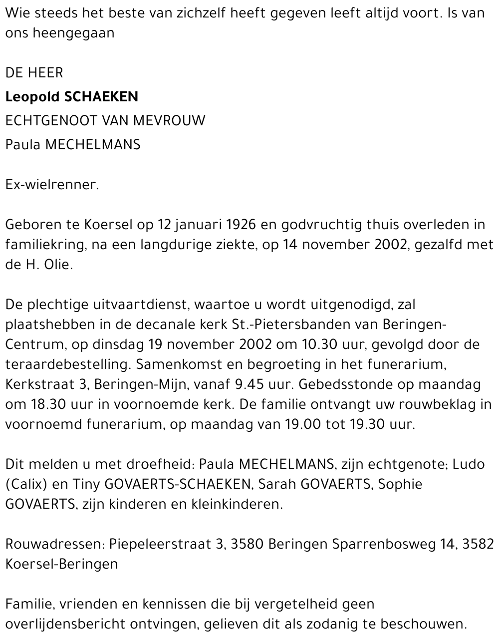 Leopold Schaeken