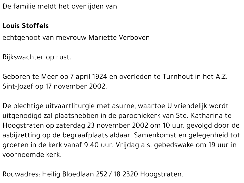Louis Stoffels