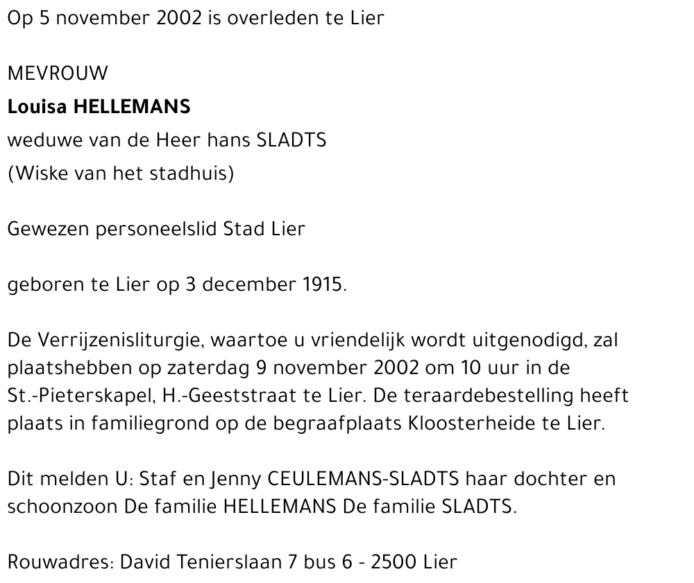 Louisa Hellemans