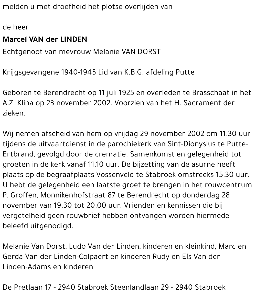 MARCEL VAN DER LINDEN