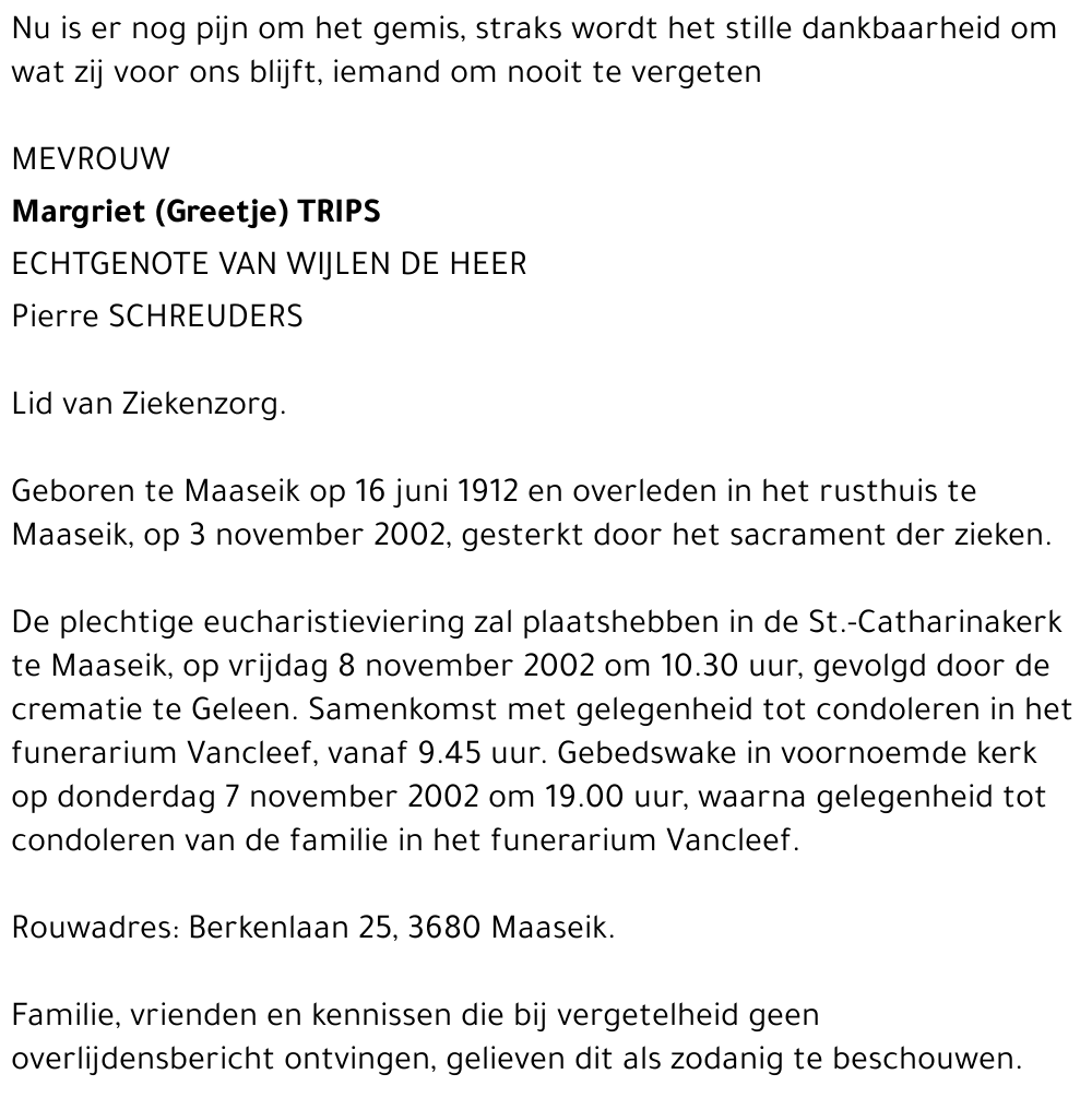 Margriet Trips