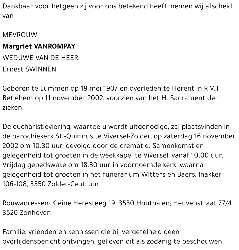 Margriet Vanrompay