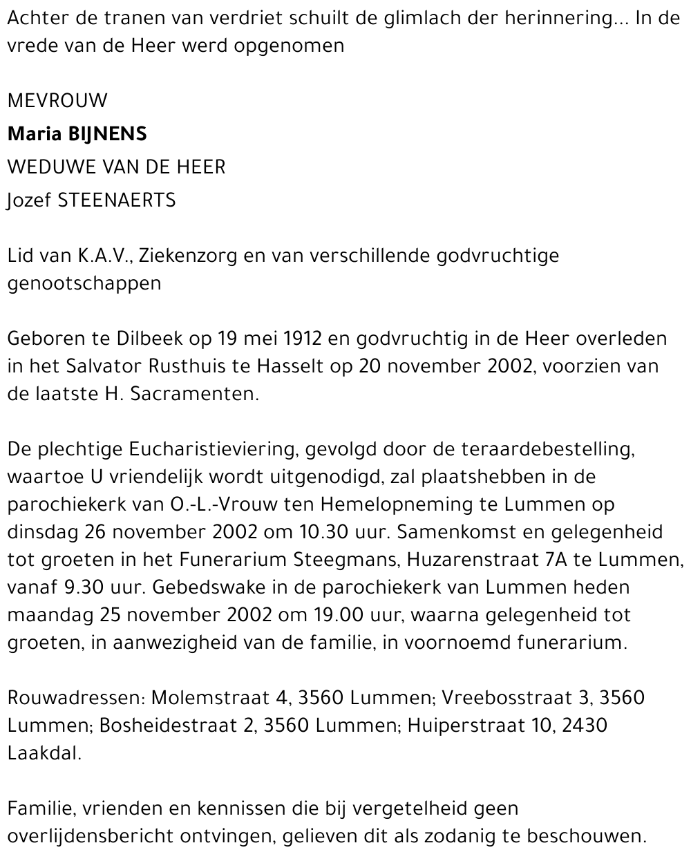 Maria Bijnens