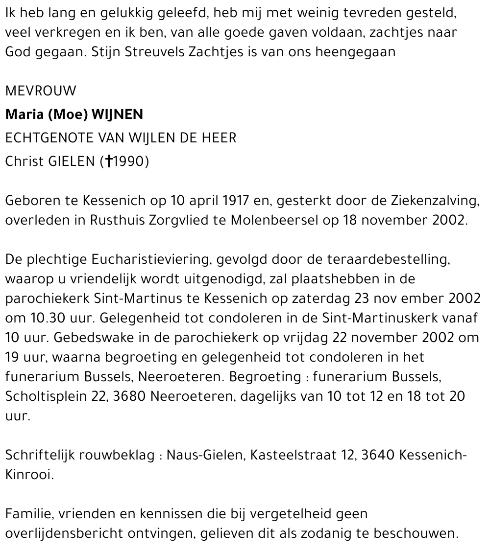Maria Wijnen