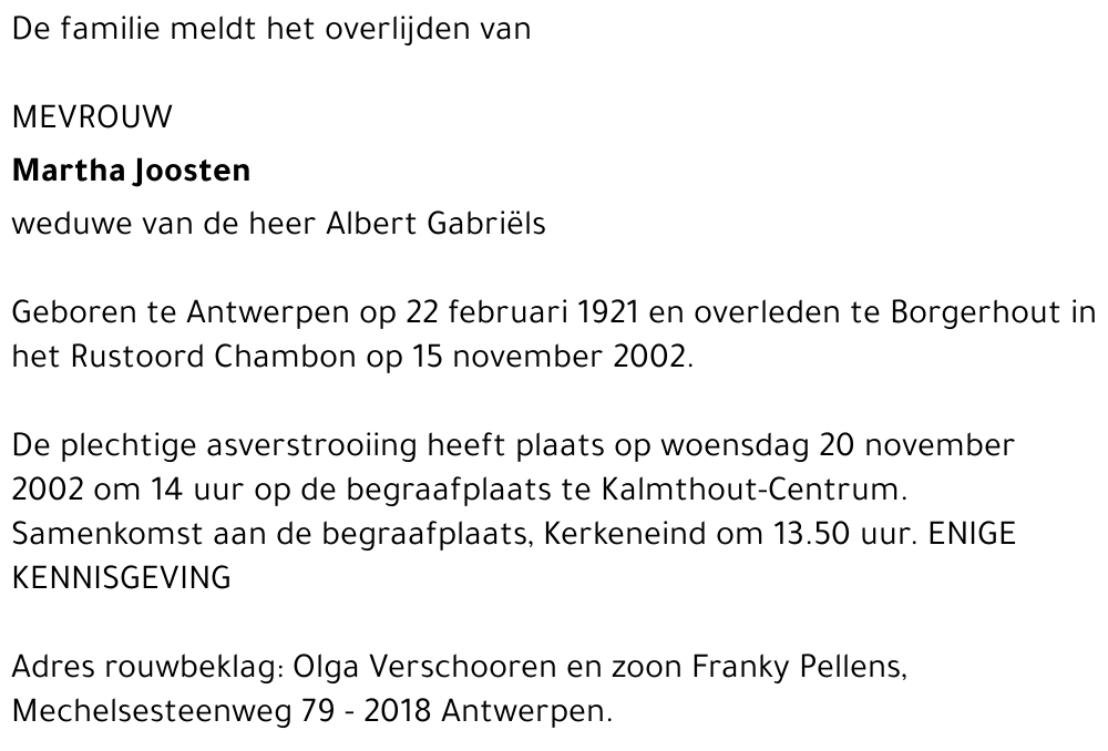 Martha Joosten