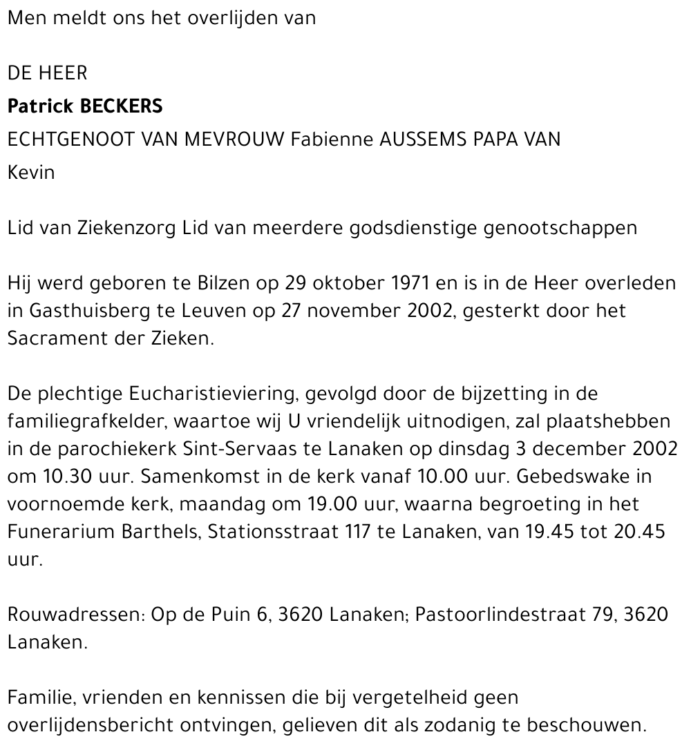 Patrick Beckers