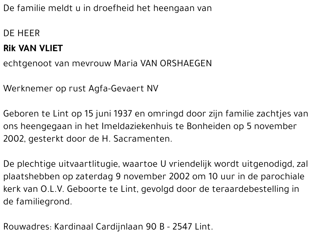 Rik Van Vliet