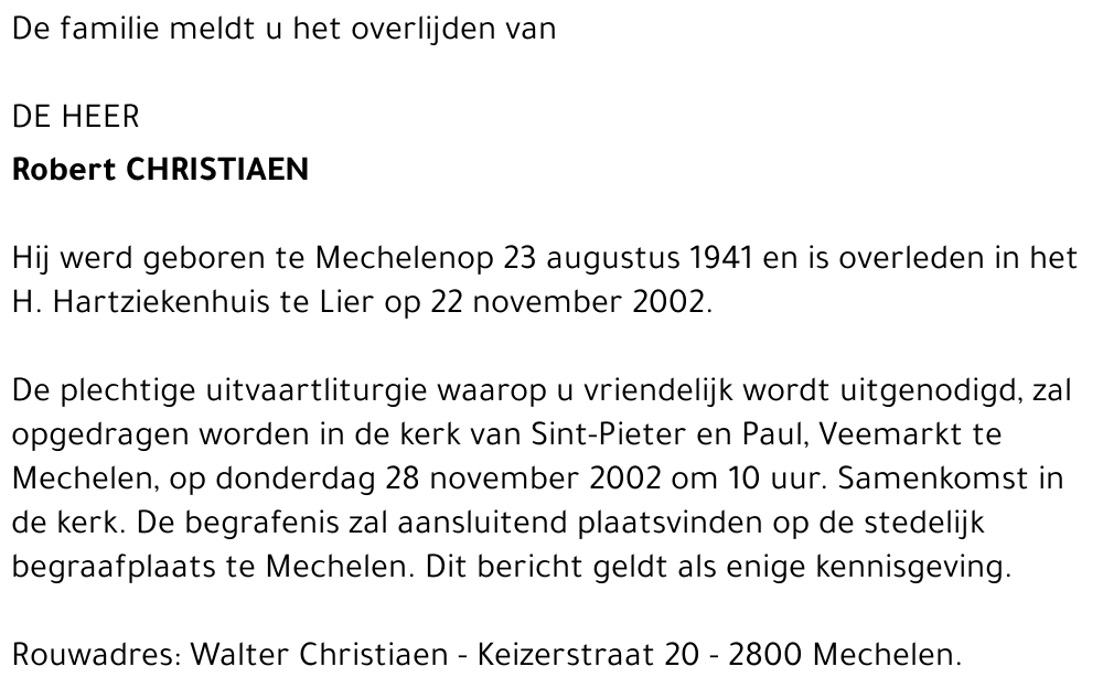 Robert Christiaen