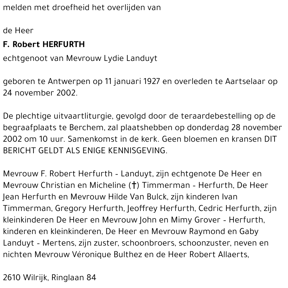 Robert HERFURTH