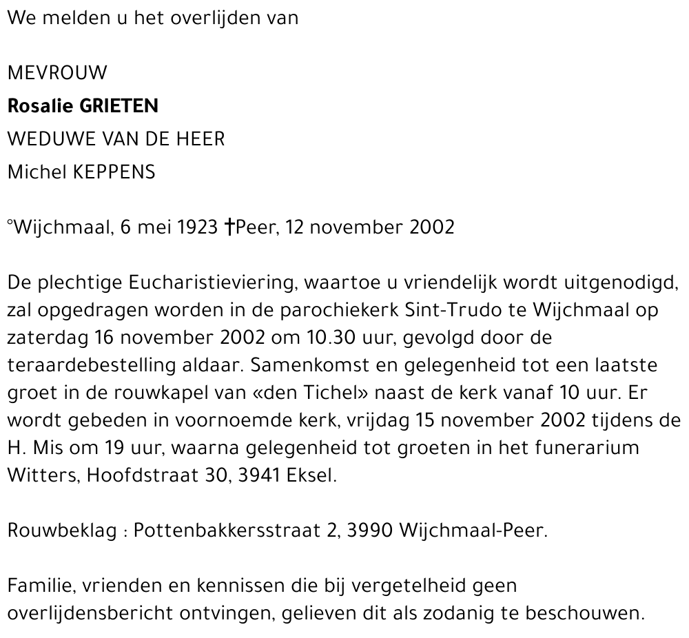 Rosalie Grieten