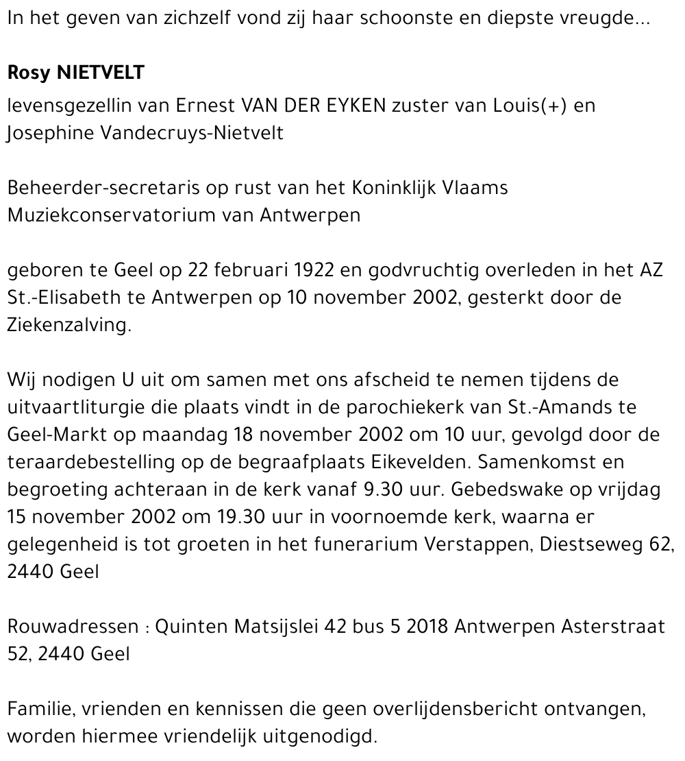 Rosy Nietvelt