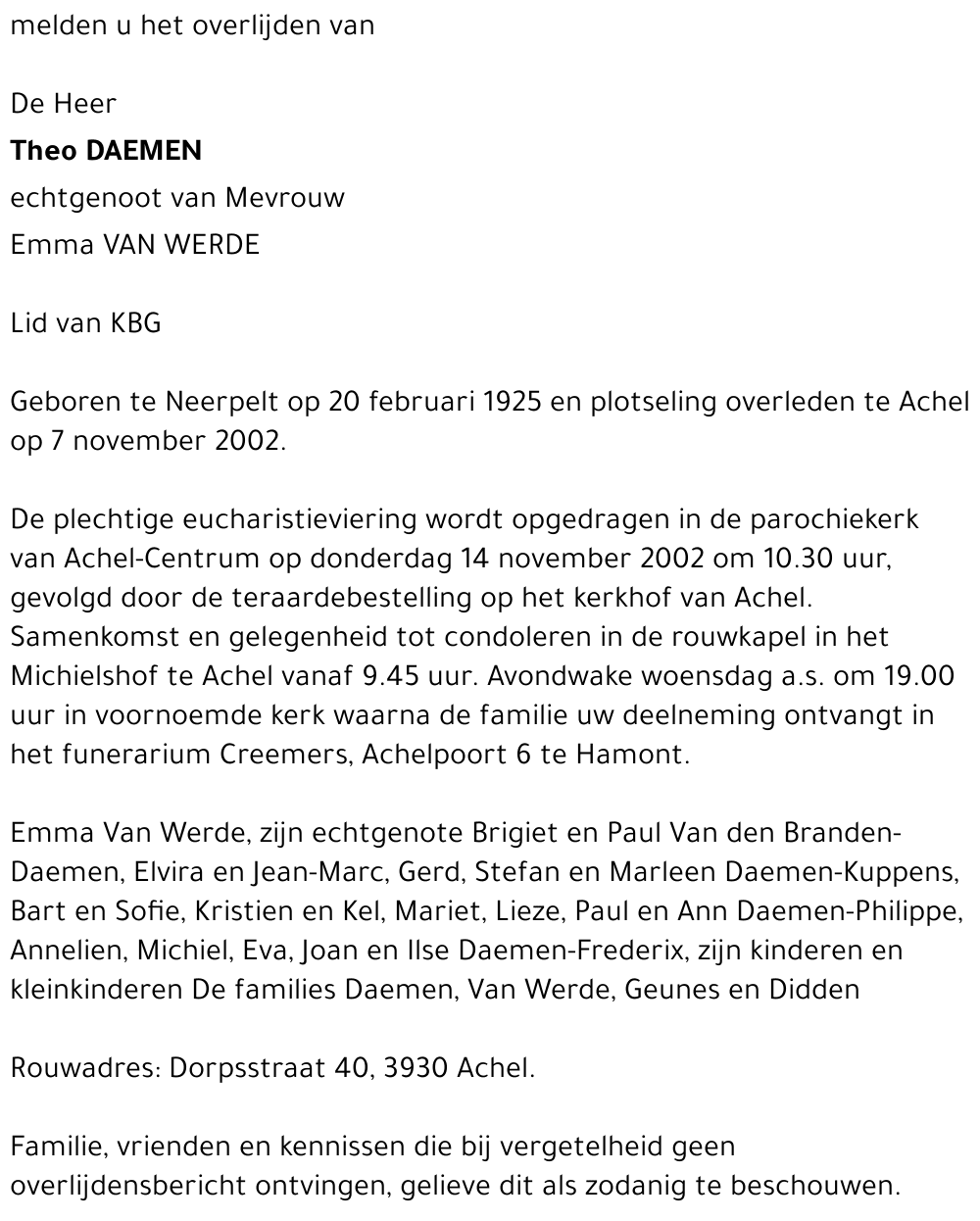 Theo Daemen