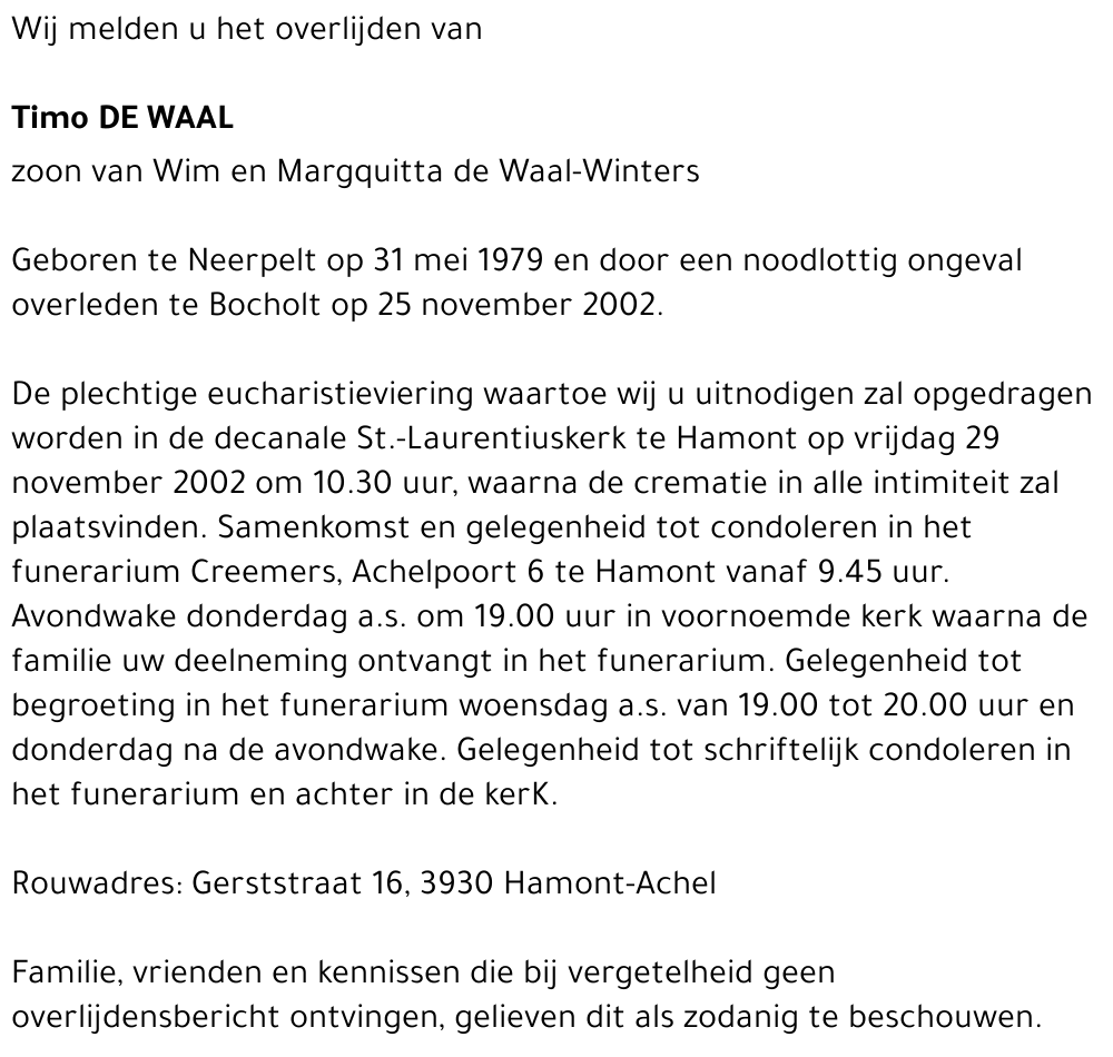 Timo de Waal