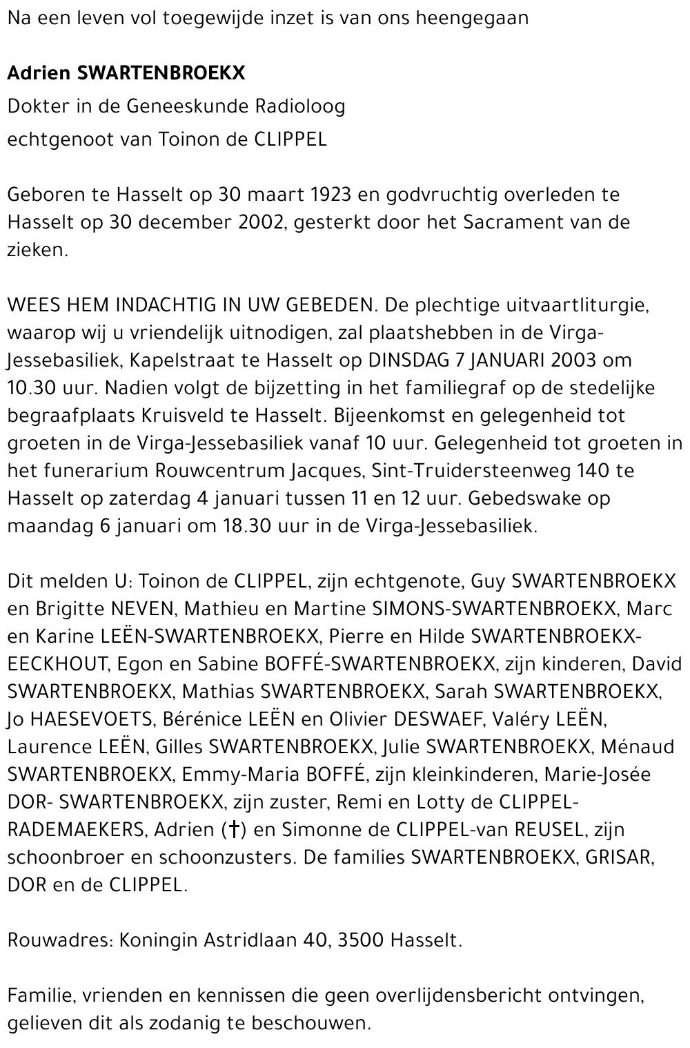 Adrien Swartenbroekx