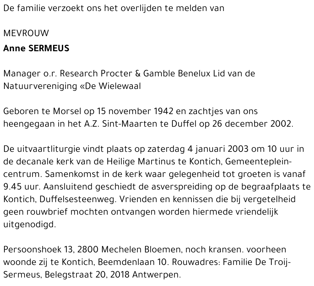 Anne Sermeus