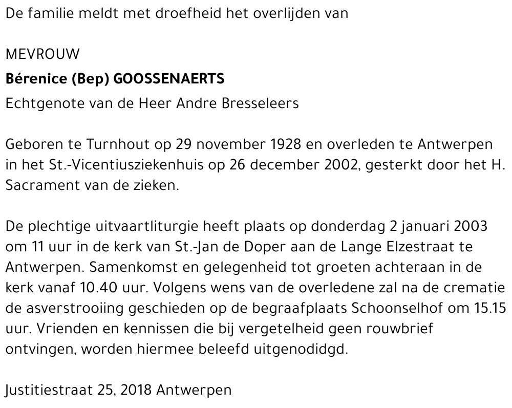 Bérénice Goossenaerts