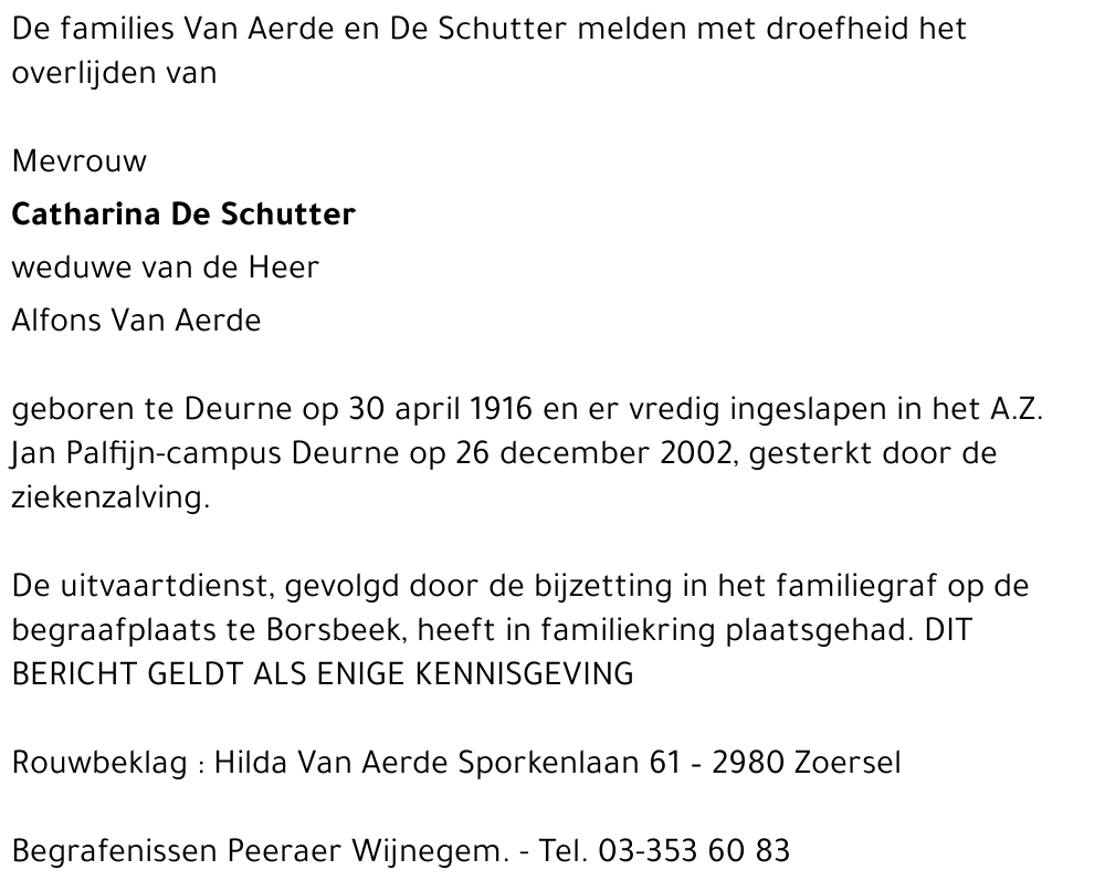 Catharina De Schutter